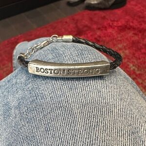 Boston Strong Black Braided Bracelet